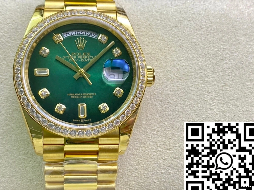 Factory Rolex EW Date Day M128348RBR-0035 Yellow Gold 0521